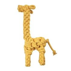 COBBYS PET Žirafa z lana 25x27cm hračka pro psy