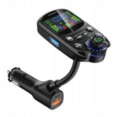 Popron.cz Bluetooth AUX vysílač do auta s LED displejem - BC86