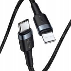 BASEUS Baseus Cafule Cable heavy duty nylonový kabel USB typu C PD Lightning 18W 1m