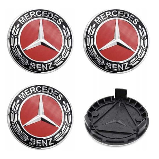 BB-Shop Emblémy Mercedes 75 mm sada 4 kusů