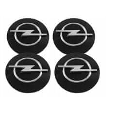 BB-Shop Černé emblémy Opel 59 mm Sada 4 kusů
