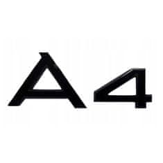 BB-Shop A4 Emblem Logo odznak Audi A4 černá REAR SPORT