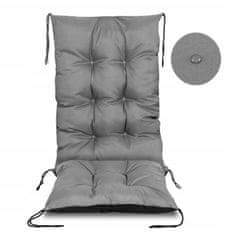 BB-Shop Šedý voděodolný polštář na židli 80x50x50 cm