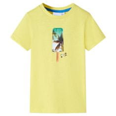 Vidaxl Dětské tričko žluté 116
