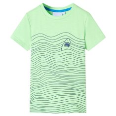 shumee Dětské tričko neonově zelené 92