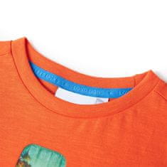 Greatstore Dětské tričko jasně oranžové 116