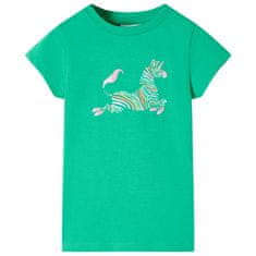 Vidaxl Dětské tričko zelené 92