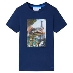 Greatstore Dětské tričko tmavě modré 140
