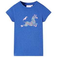 Greatstore Dětské tričko kobaltově modré 104