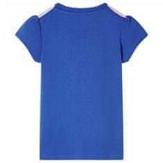 Greatstore Dětské tričko kobaltově modré 128