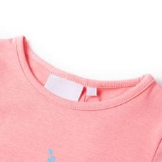 Greatstore Dětské tričko jasně růžové 92