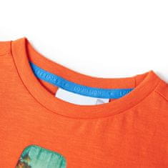 Greatstore Dětské tričko jasně oranžové 128