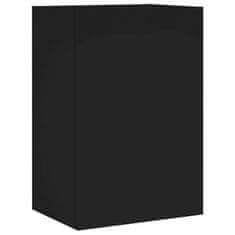 Greatstore Nástěnná TV skříňka černá 40,5 x 30 x 60 cm kompozitní dřevo