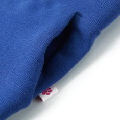 Vidaxl Dětské kalhoty s širokými nohavicemi kobaltově modré 92