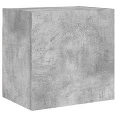 Greatstore 4dílná obývací stěna betonově šedá kompozitní dřevo