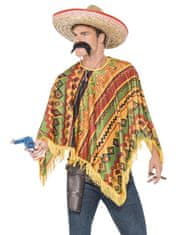 Smiffys Pánský kostým Mexičan Pončo + vousy