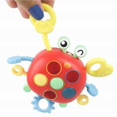 KOMFORTHOME Senzorická žvýkací hračka krab pro děti