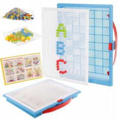 KOMFORTHOME 3D puzzle Montessori Puzzle kolíčky Houby Hra 296 dílků