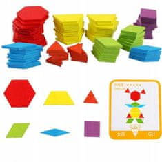 KOMFORTHOME Montessori puzzle kostky dřevěné 155el