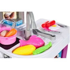 KOMFORTHOME Velká interaktivní dětská kuchyňka fialová