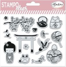 Aladine Gelová razítka Stampo Clear, 15 ks - Japonsko