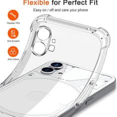 Techsuit Anti Shock silikonové pouzdro pro Nothing Phone (1) - Transparentní KP30015