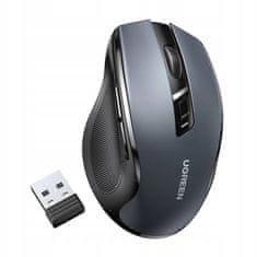 Ugreen Bezdrátová optická myš 2,4Ghz + Bluetooth 5.0 MU006 - 4000DPI, 90855 černá
