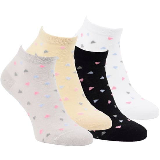 Zdravé Ponožky Zdravé ponožky dámské bavlněné barevné letní sneaker ponožky 6402124 4pack