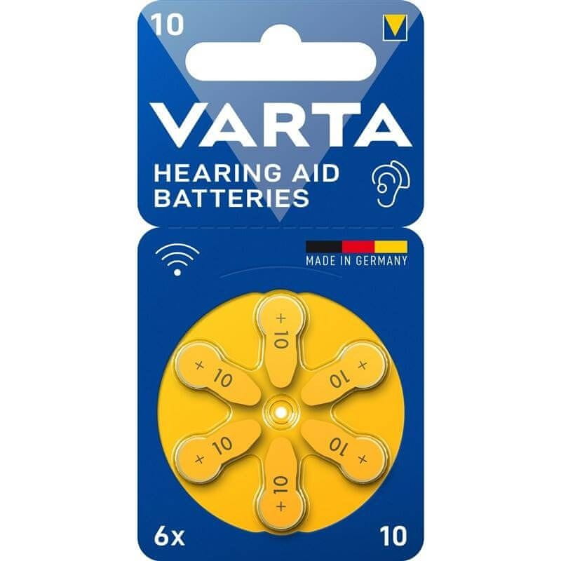 Varta Hearing Aid Battery 10 BLI 6 (24610101416)