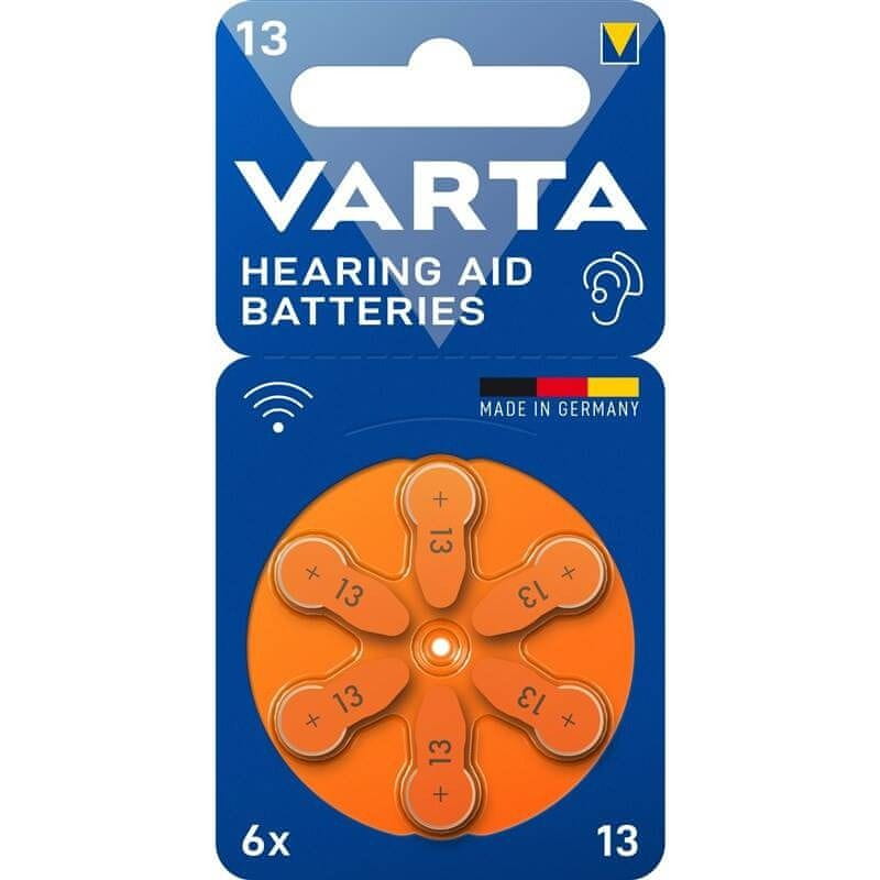 Varta Hearing Aid Battery 13 BLI 6 (24606101416)