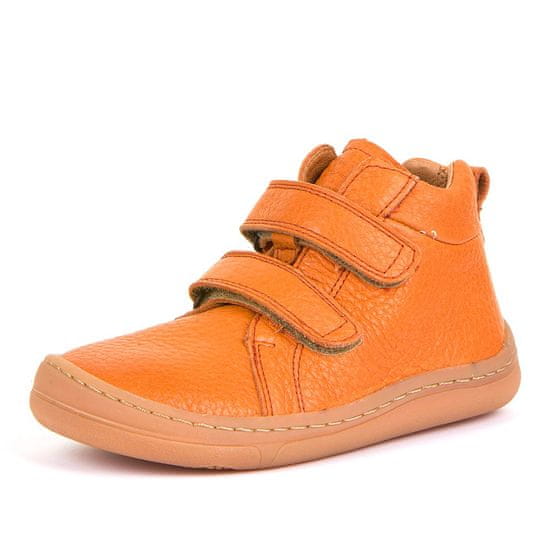 Froddo Dívčí barefoot kotníková obuv G3110195-1L oranžová