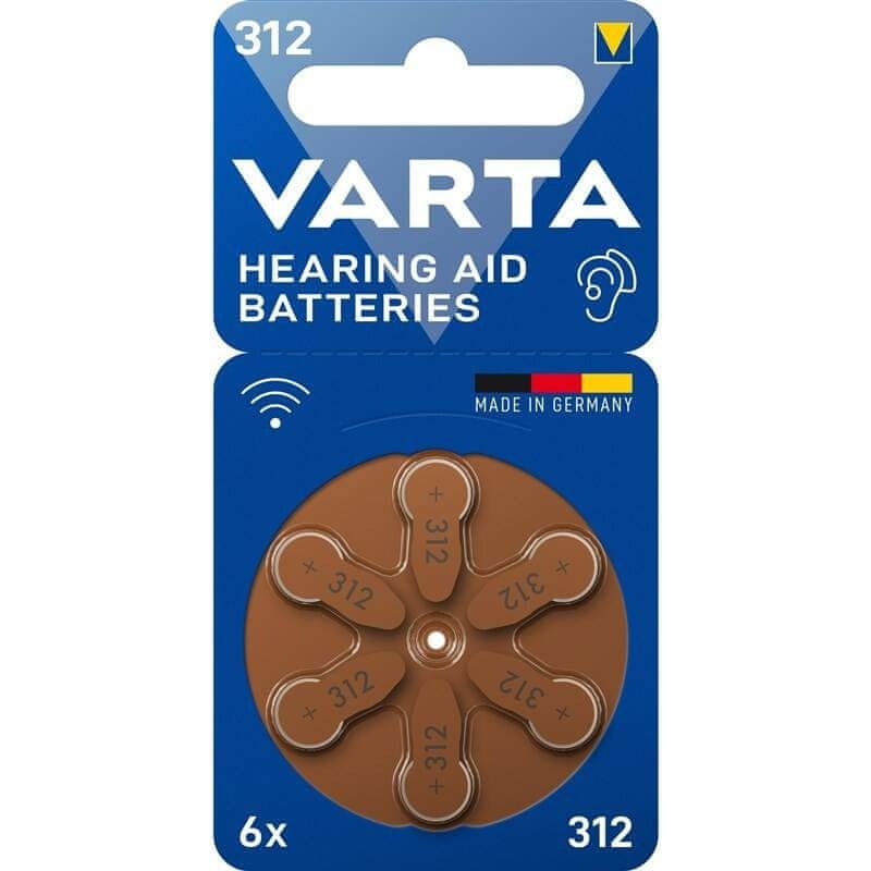 Levně Varta Hearing Aid Battery 312 BLI 6 (24607101416)