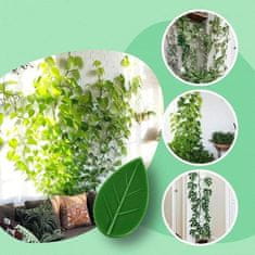 Netscroll 20 samolepicích spon pro vedené šplhání rostlin, držák pro rostliny ve tvaru listů – bez vrtání!, dekorace pro domov a zahradu, ideální pro popínavé rostliny, kabely, nebo světýlka, FixtureClips