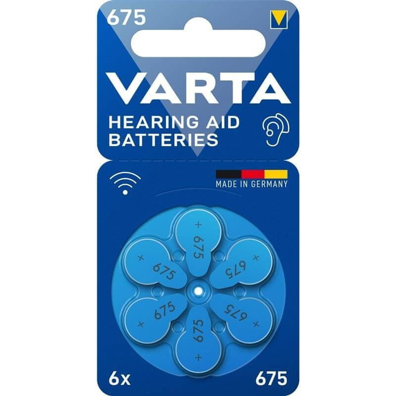 Varta Hearing Aid Battery 675 BLI 6 (24600101416)