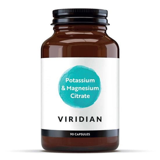 VIRIDIAN nutrition Potassium Magnesium Citrate 90 kapslí