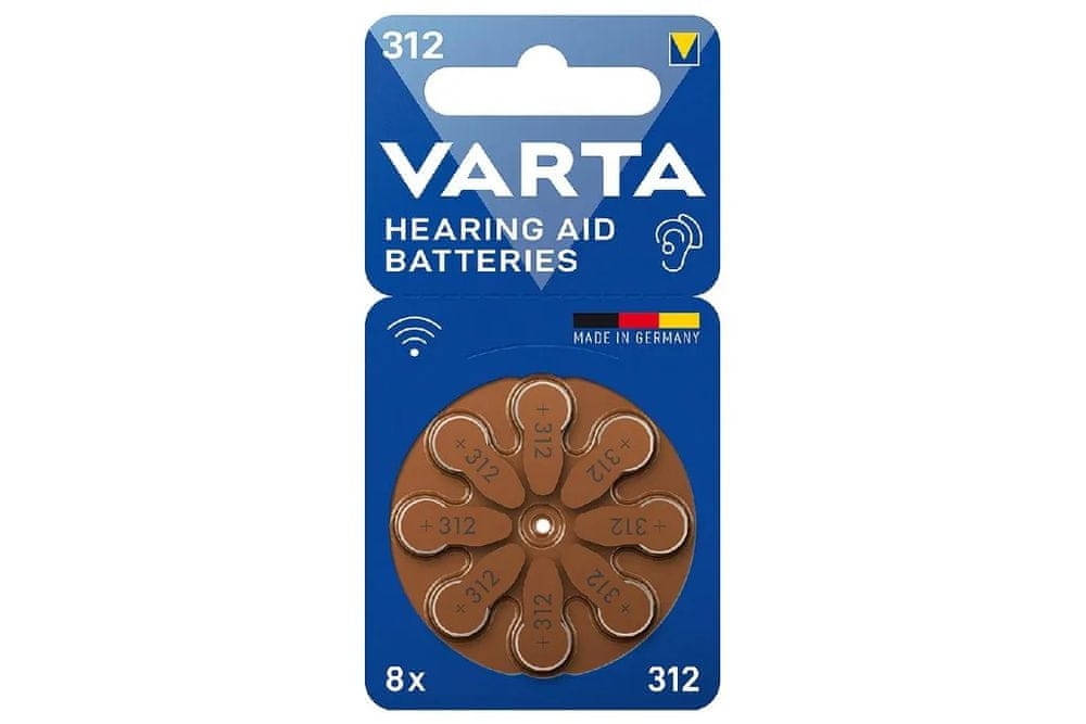 Levně Varta Hearing Aid Battery 312 BLI 8 (24607101418)