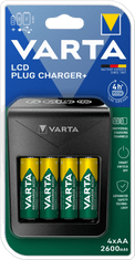 nabíječka baterií LCD Plug Charger+ včetně 4x AA 2600 mAh (57687101461)