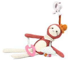 BabyOno Závěsná hračka s klipem - Sloth Leon, pudorvá, béžová