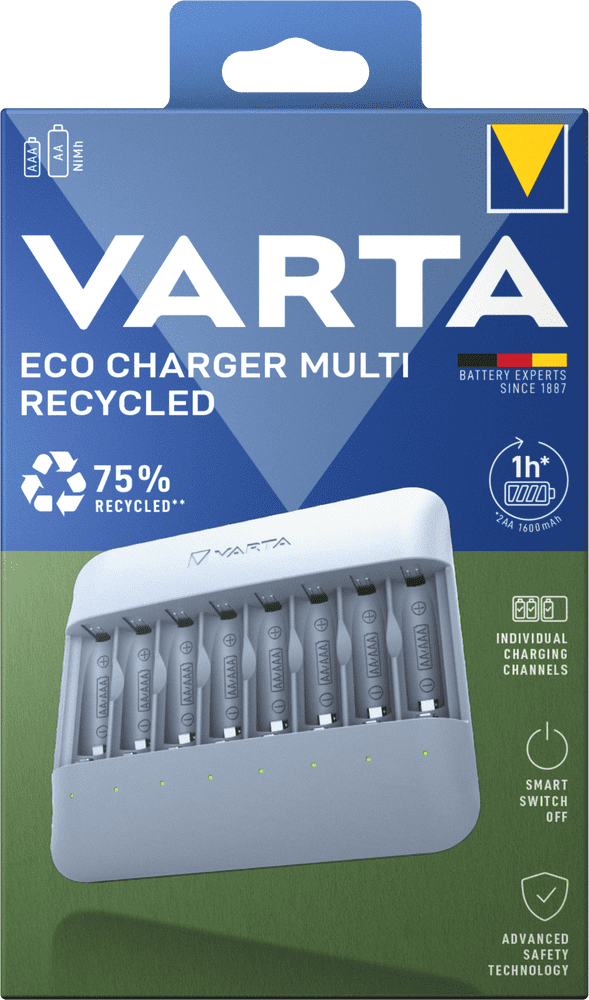 Levně Varta nabíječka baterií Eco Charger Multi Recycled Box (57682101111)