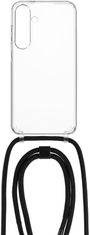 FIXED Pouzdro Pure Neck s černou šňůrkou na krk pro Samsung Galaxy S24+ FIXPUN-1257-BK