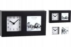 Koopman Stojanové hodiny s fotorámečkem moderní 20x11 cm