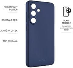 FIXED Zadní pogumovaný kryt Story pro Samsung Galaxy S24, modrý, FIXST-1256-BL