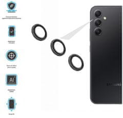 FIXED Ochranná skla čoček fotoaparátů Camera Glass pro Samsung Galaxy A34, černá FIXGC2-1074-BK