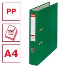 Esselte Pákový pořadač "Economy", ochranné spodní kování, zelená, 50 mm, A4, PP/karton 81196