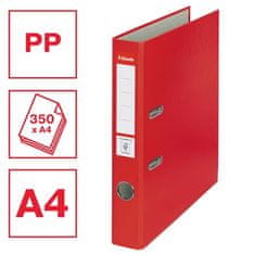 Esselte Pákový pořadač "Economy", ochranné spodní kování, červená, 50 mm, A4, PP/karton 81193