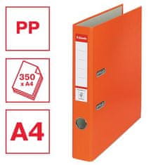 Esselte Pákový pořadač "Economy", ochranné spodní kování, oranžová, 50 mm, A4, PP/karton 81171