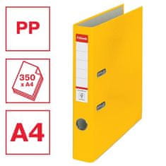 Esselte Pákový pořadač "Economy", ochranné spodní kování, žlutá, 50 mm, A4, PP/karton 81191