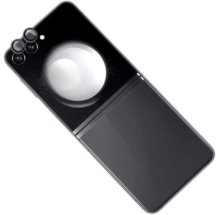 Levně FIXED Ochranná skla čoček fotoaparátů Camera Glass pro Samsung Galaxy Z Flip 5 5G, černá FIXGC2-1221-BK