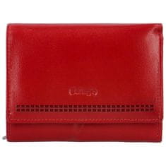 Bellugio Dámská kožená malá peněženka Bellugio Aijva, červená