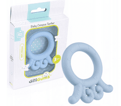 Tulimi Dětské silikonové kousátko Baby Octopus Teether, 3m+, sv. modrá, 1 ks